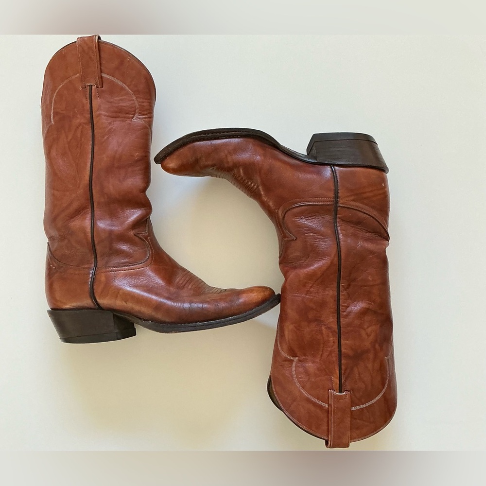 Tony Lama Brown Cowboy Boots
